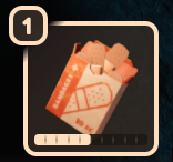 A half filled bandage pack as seen in a player's inventory.