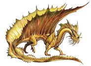 Golddrache aus Dungeons&Dragons