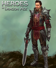 Artwork of Ser Wesley in Heroes of Dragon Age