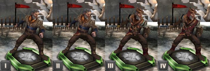 Tier progression of Arl Eamon in Heroes of Dragon Age