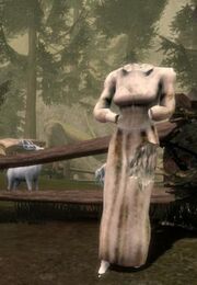 Ruined statue of Ghilan'nain found at a Dalish campsite