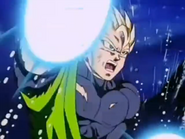 Gohan usando el Kamehameha de Engaño.