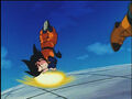 Goten propels himself after Trunks