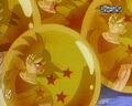 Reflection of Ginyu in Goku's body on the Dragon Balls