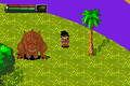 A T. rex in The Legacy of Goku II