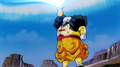 Android 19 absorbing Goku's Super Kamehameha