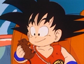 Goku reassuring Mouse that all will be well