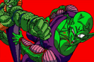 Cell using See Ya! on Piccolo in Son Goku Densetsu