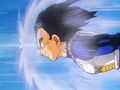 Vegeta flying to the Tropical Islands