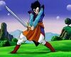 Gohan trains with the Z Sword