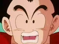 A surprised Krillin