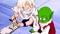 Dende and Gohan at Kami's Lookout