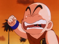 Krillin crying that Chun is a murderer