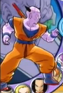 Ginyu with the Power Pole on his back in Budokai 3