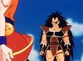 Raditz in front of Goku and Gohan