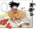 The Flying Nimbus rejecting Bulma