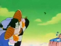 Zarbon knocks away a low-class soldier with a single kick