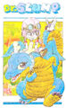 Arale on top of a dragon