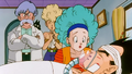 Bulma and family tend to Vegeta