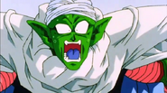 Piccolo sorprendido por la transformación Super Saiyan 3 de Gotenks.