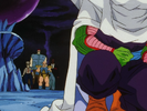 Nappa and the Red Ribbon Army confronts Piccolo in Hell