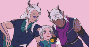 Rayla, Ethari, and Runaan give their family life a second chance[38]