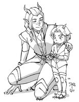 Young Rayla with Runaan[36]