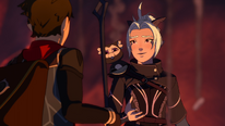 Rayla gets permission from Callum to chase Viren[27]