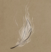 Phoe-Phoe's ghost feather, symbolizing her rebirth