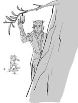 Young Rayla watching Runaan pick a star plum[36]