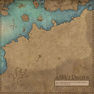 Map of the Alik'r Desert.