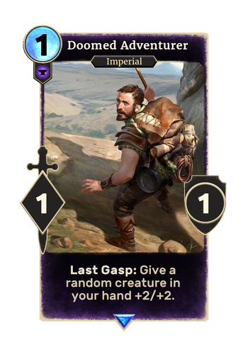 Doomed Adventurer Card