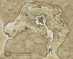 Cyrodiil Regions Map