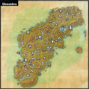 Glenumbra map with all locations.