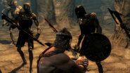 Draugr in combat.