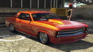 Otro Buccaneer personalizado modificado de las misiones de Exportación en Grand Theft Auto Online.