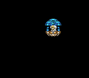 Dr. Wily en el interior de su platillo volador en "Mega Man 3", NES.