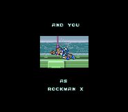 Despedida en "Rockman X", Super Famicom.