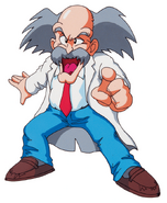 Arte del Dr. Wily en "Mega Man 5".