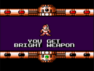 Obtención de la Bright Weapon en Mega Man (Game Gear).