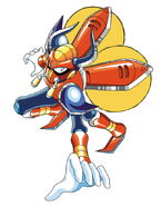 Arte secundario de Boomer Kuwanger en "Mega Man X".