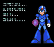 Especificaciones de "BRAZOS" de Rockman X en "Rockman X", Super Famicom.