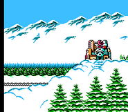 Platillo volador en el epílogo de "Mega Man 4", NES.