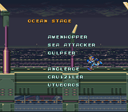 Gulpfer en los créditos de "Mega Man X", SNES.