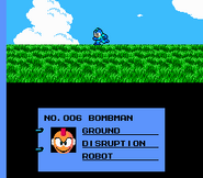 Bomb Man en el epílogo de "Mega Man 3", NES.