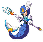 Ilustración de Splash Woman en "Mega Man 9".