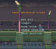 Armor Soldier en los créditos de "Mega Man X", SNES.