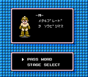 Obtención de Metal Blade en "Rockman 2: Dr. Wily no Nazo", Famicom.