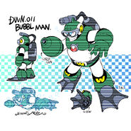 Perfil de Bubble Man en "Mega Man Megamix".