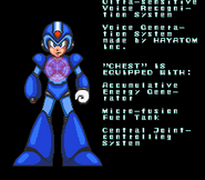 Especificaciones de "CUERPO" de Mega Man X en "Mega Man X", SNES.